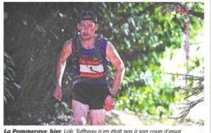 Article Courrier de L'Oues sur le Trail des Moulin