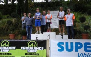 Alicia Mathien sur la 1ere marche