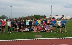 Journée d'Athlé  le  16 avril 2015 avec le COS deChalonnes et l' AC Varades