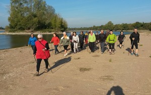 La marche nordique sur les sentiers d'automne