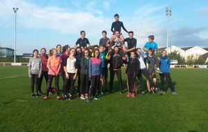 Journée d' Athlé  pour les jeunes  de l' ASEC pendant les vacances de la Toussaint...