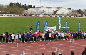compétition école d'athlétisme et Poussin à La pommeraye