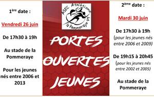 Portes ouvertes pour les jeunes le 26 et 30 juin !