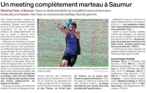 Meeting de Saumur : Jonas Bourigault s'offre la première place au bilan français chez les cadets !