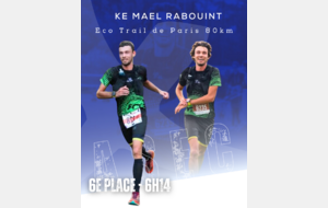 Ke Mael sur l'Eco Trail de Paris