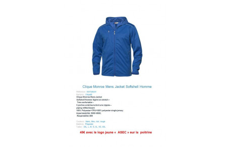 Coupe vent capuche softshell Marche Nordique 