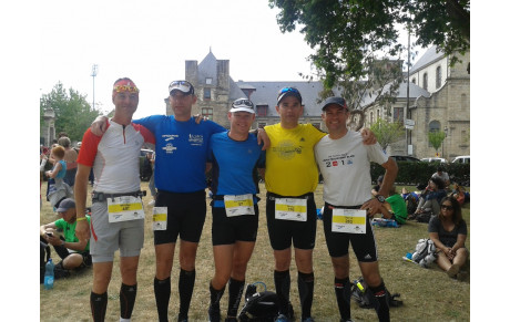 Ultra trail du Morbihan / dossard 57 Dominique Bibard FINISHER / 24:38:49