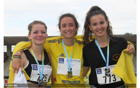 Justine Gillier Vice Championne de France UGSEL du 1500m