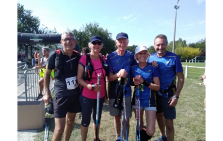 La Marche Nordique bien représentée aux FOULEES DU LAYON